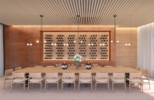 table with bottles of wine