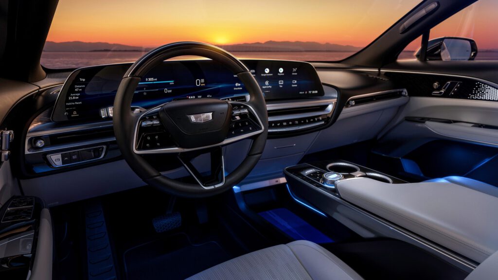 cadillac dashboard view