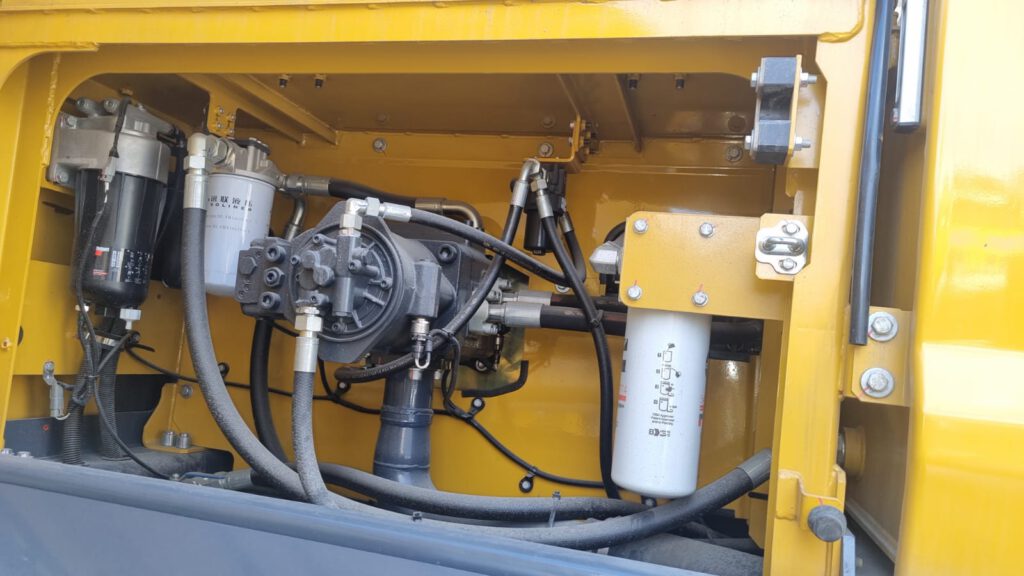 filter compartment in machine